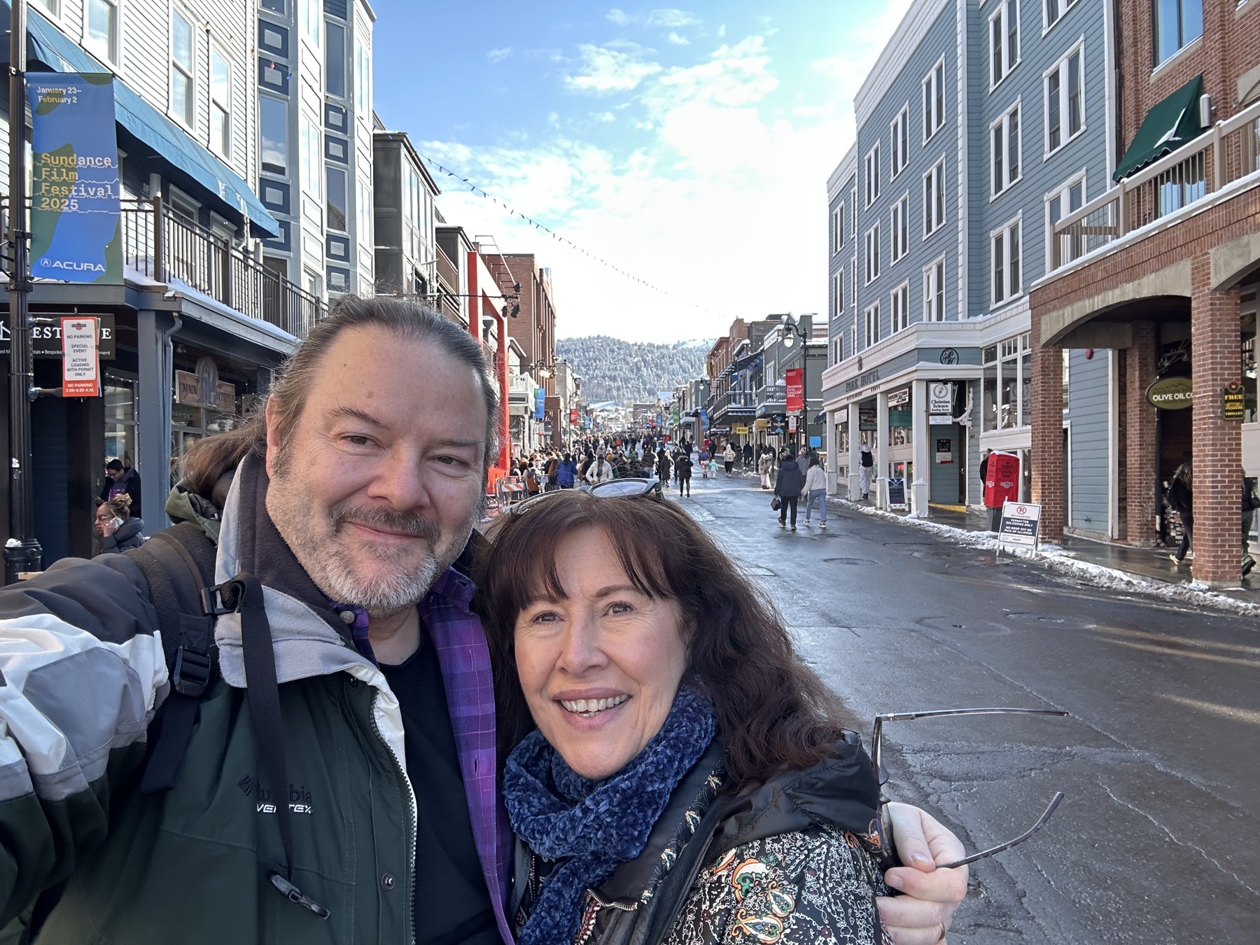 Christopher Henze and Dominique Debroux in Park City